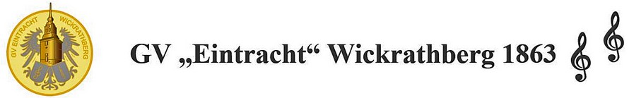 Kopfzeile von GV "Eintracht" Wickrathberg 1863